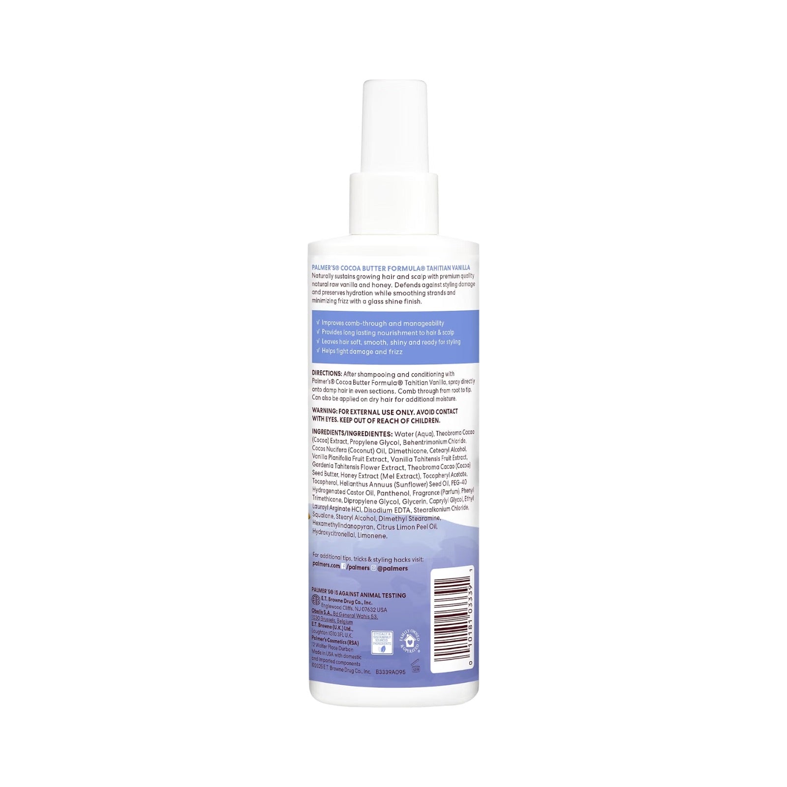 Palmer’s Cocoa Butter Formula Tahitian Vanilla Leave-In Conditioner 250ml