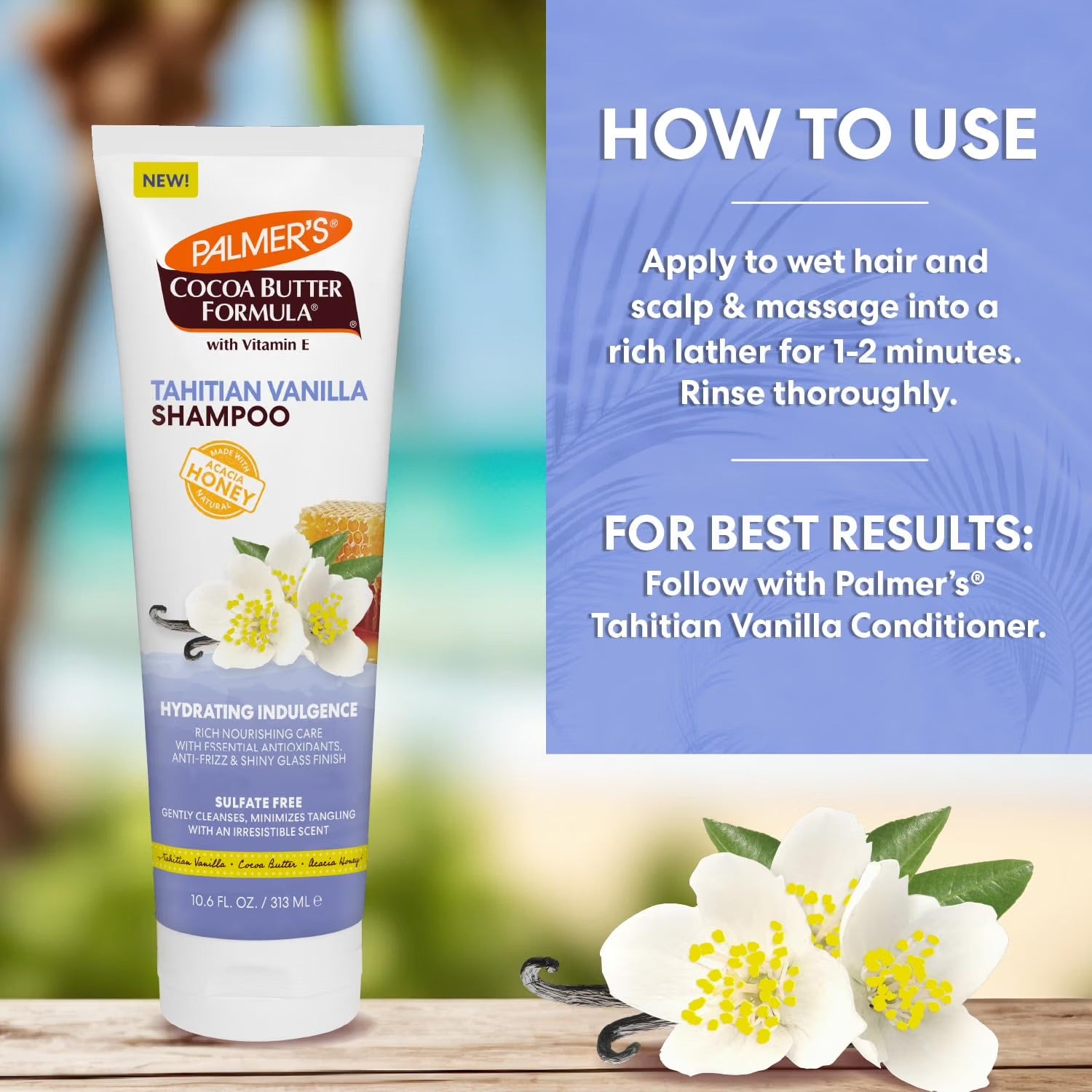 Palmer's Cocoa Butter Formula Tahitian Vanilla Moisture Boost Shampoo 313ml
